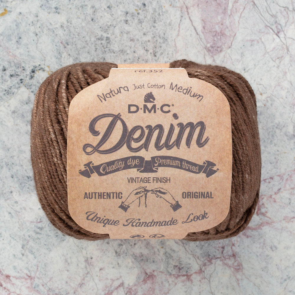 DMC Natura Denim Koyu Kahverengi El Örgü İpliği - 03